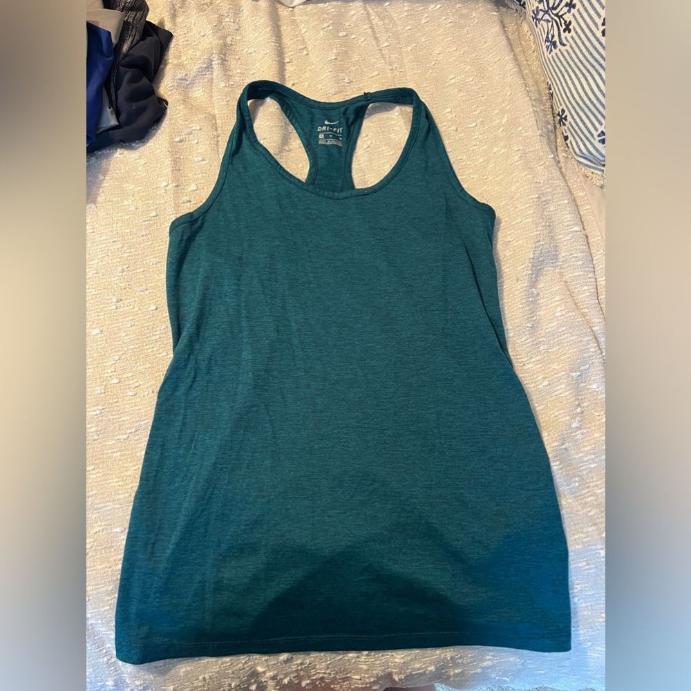 teal / aqua nike tank top size M